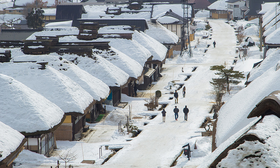 Mùa đông tại ngôi làng Ouchijuku