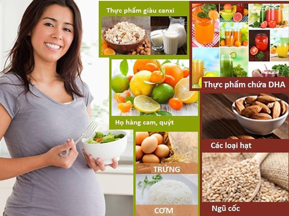 Tổng hợp các dinh dưỡng cần thiết trong các giai đoạn mang thai
